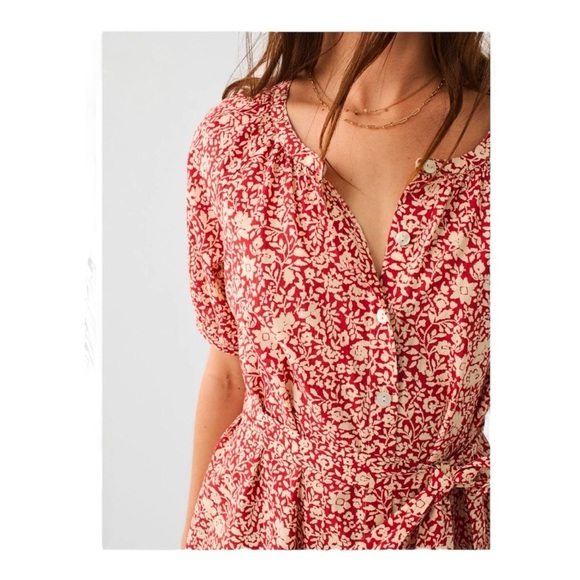 Faherty Carmel Dress-Spice Sunrise Floral NWOT - Picture 5 of 11